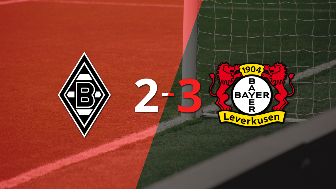 Bayer Leverkusen gana 3-2 a B. Mönchengladbach con doblete de Florian Wirtz