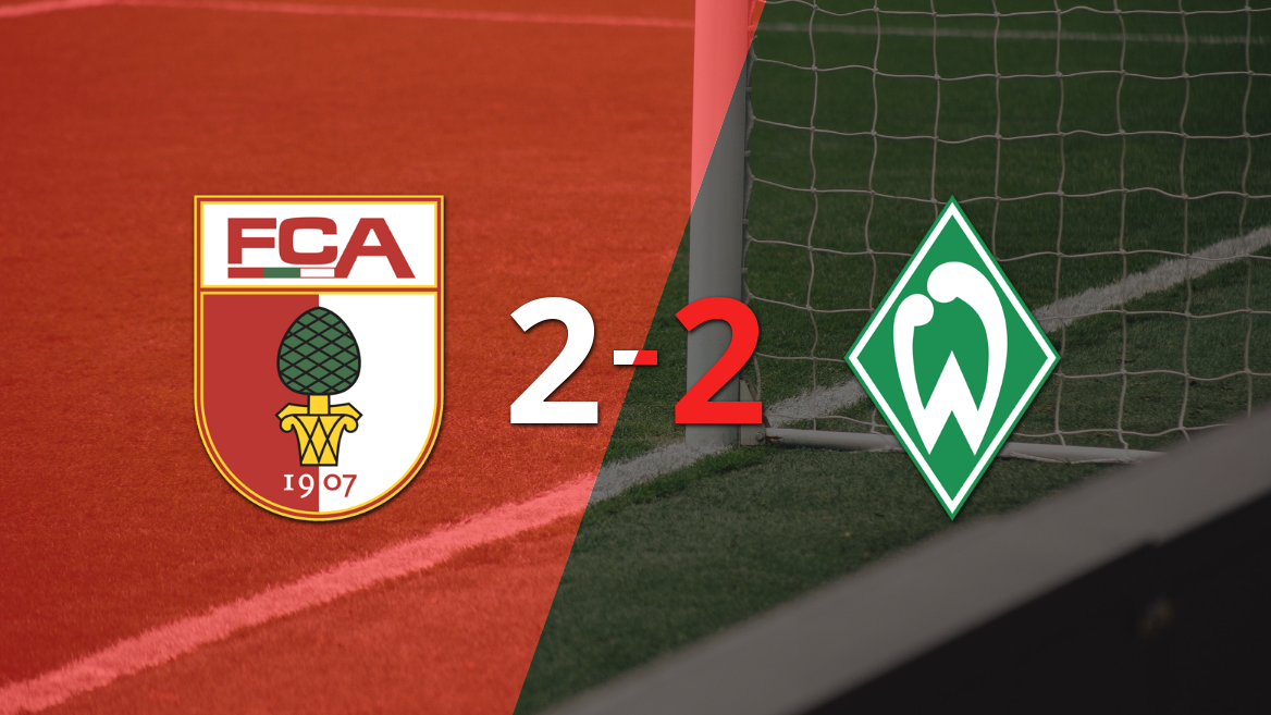 Vibrante 2-2 entre Augsburg y Werder Bremen