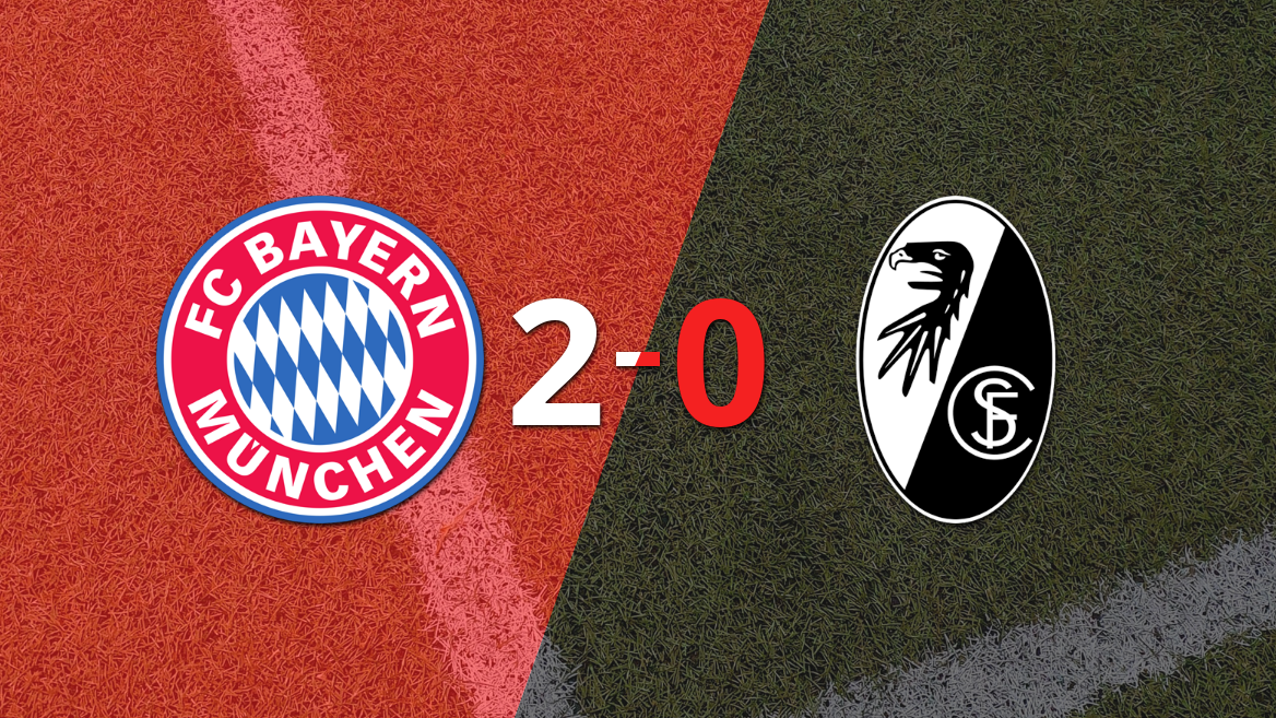 Bayern Múnich deja a Friburgo en cero con un triunfo 2-0 