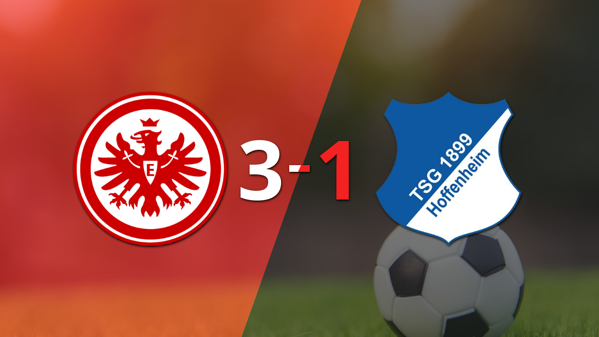 Hoffenheim fue derrotado por Eintracht Frankfurt con un marcador de 3-1 