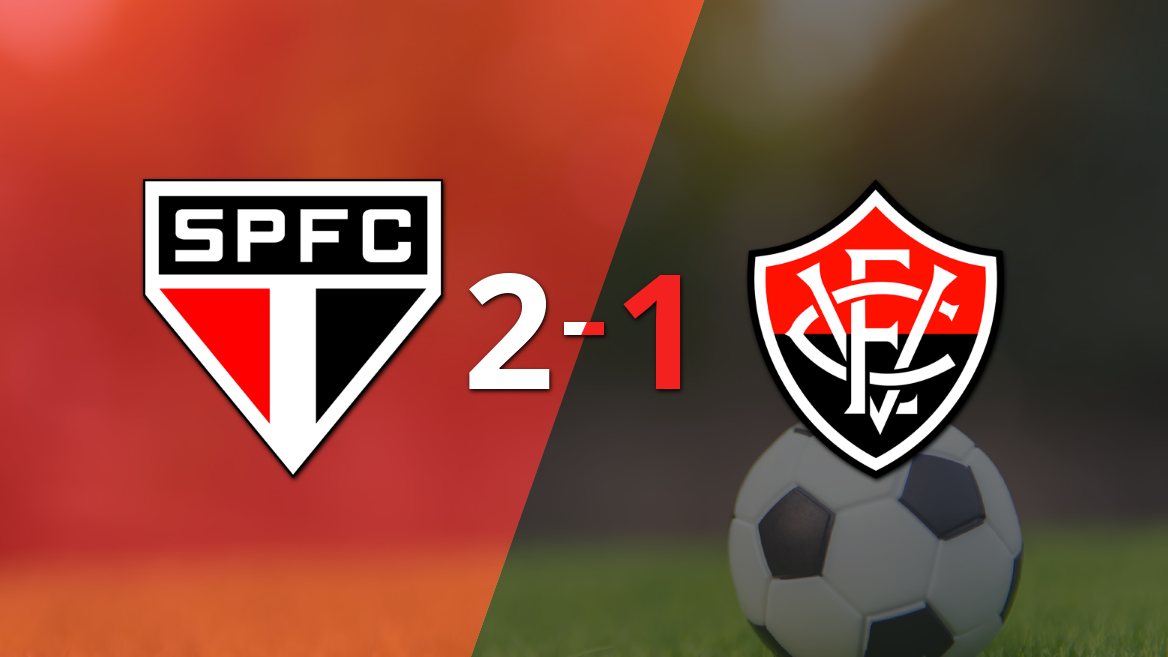 Vitória fue relegado por São Paulo en una derrota por 2-1 