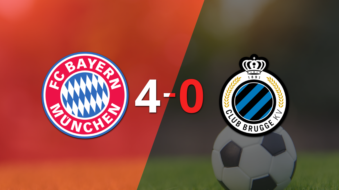 Goleada de Bayern Múnich 4 a 0 sobre Club Brugge Goleada de Bayern Múnich 4 a 0 sobre Club Brugge