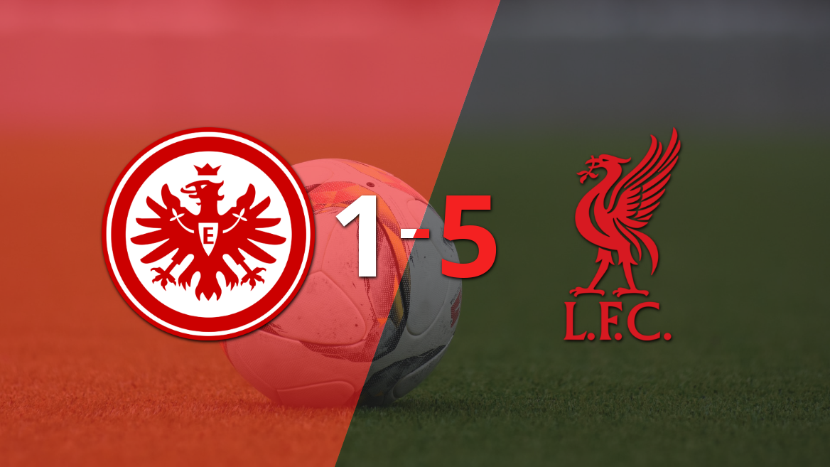 Liverpool arrasó con una remontada y goleó 5-1 a Eintracht Frankfurt