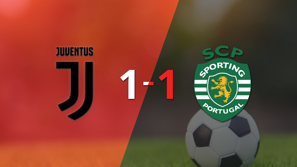 Empate a uno entre Juventus y Sporting Lisboa