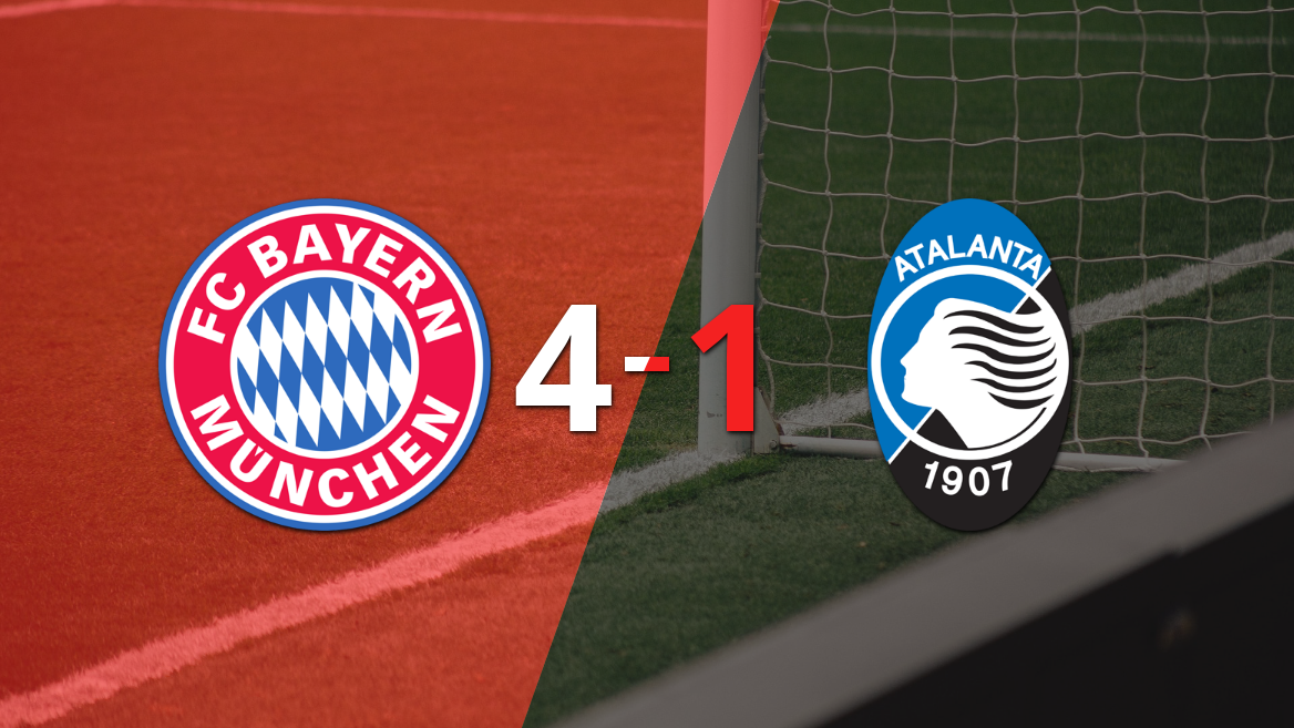 Bayern Múnich firma la clasificación a Cuartos de Final con goleada 4-1