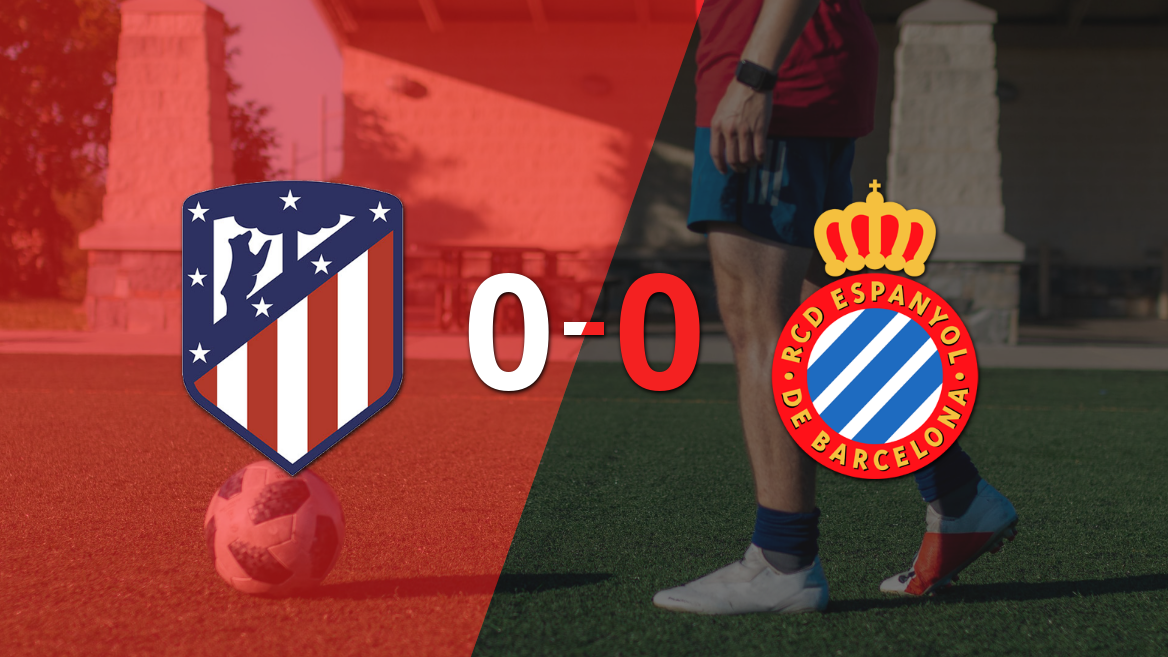 Atlético de Madrid y Espanyol terminaron sin goles