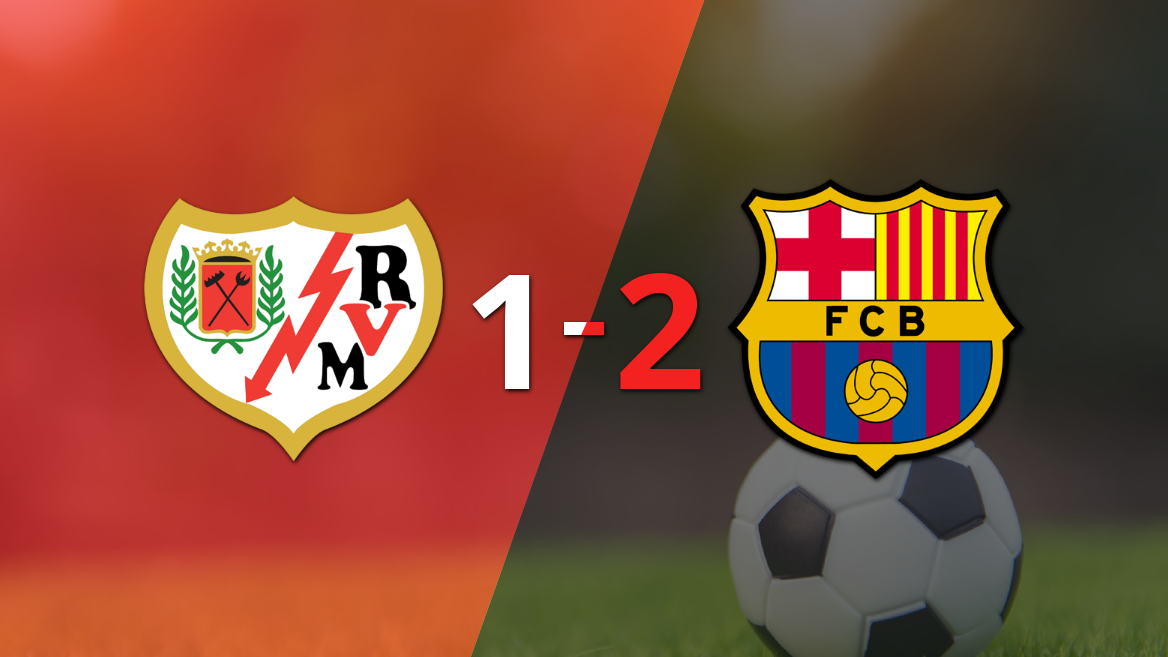 Barcelona voltea el marcador y triunfa 2 a 1 ante Rayo Vallecano