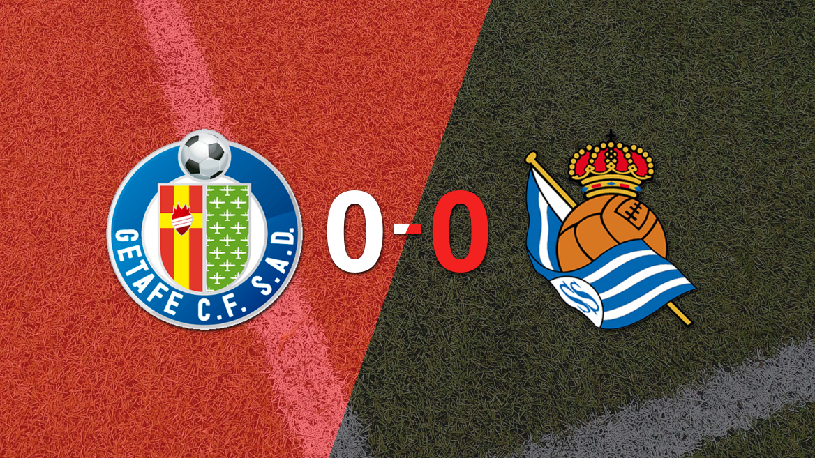 Getafe y Real Sociedad no se sacaron ventaja y terminaron sin goles