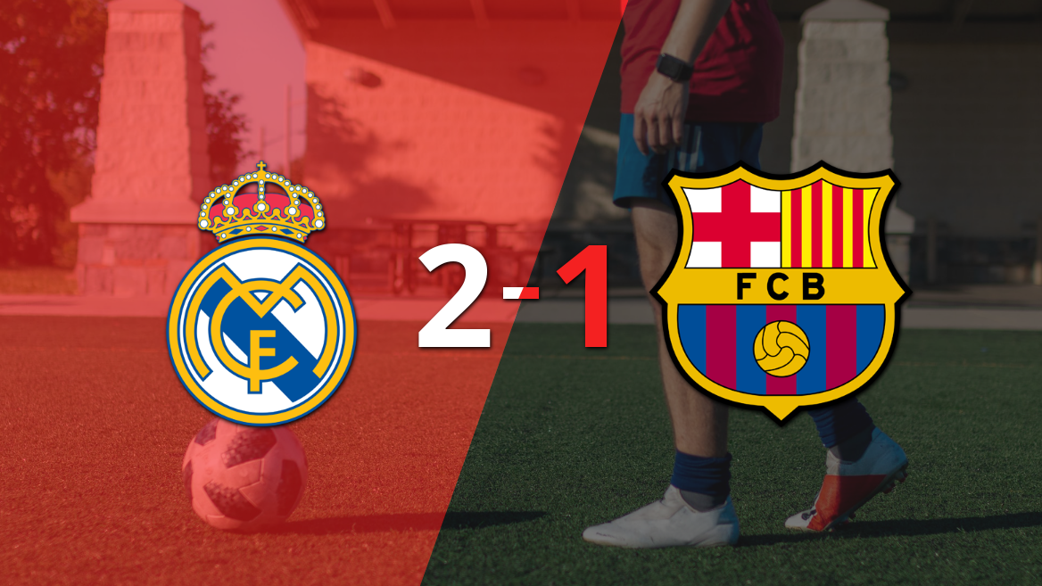 Con un marcador 2-1, Real Madrid derrotó a Barcelona por el Clásico