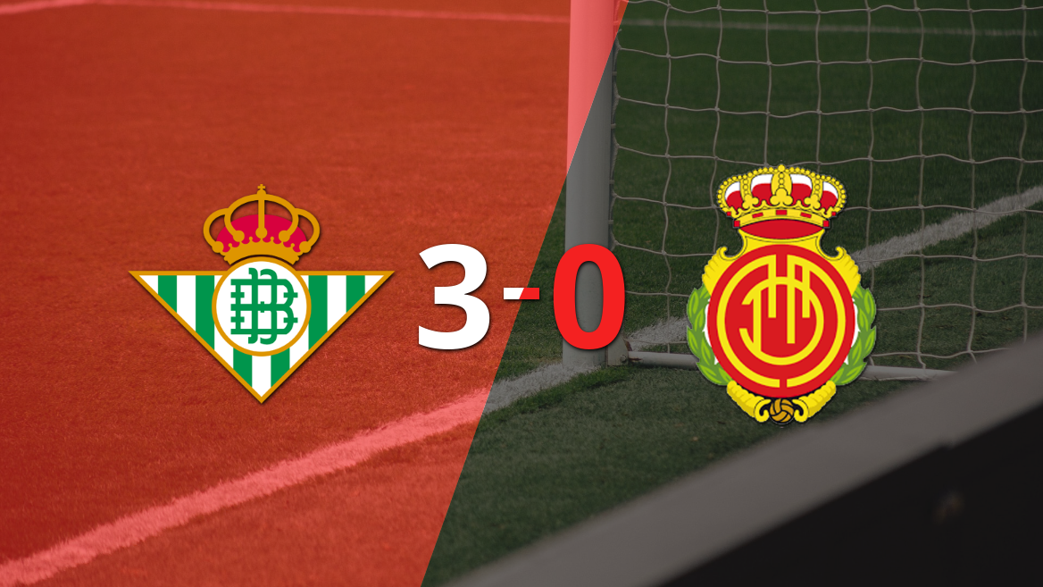 Betis golea 3-0 a Mallorca y Antony firma doblete 