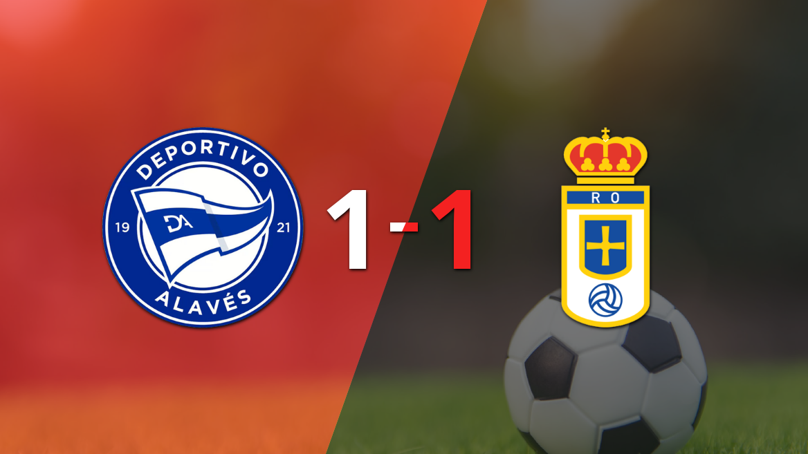 Empate a uno entre Alavés y Real Oviedo