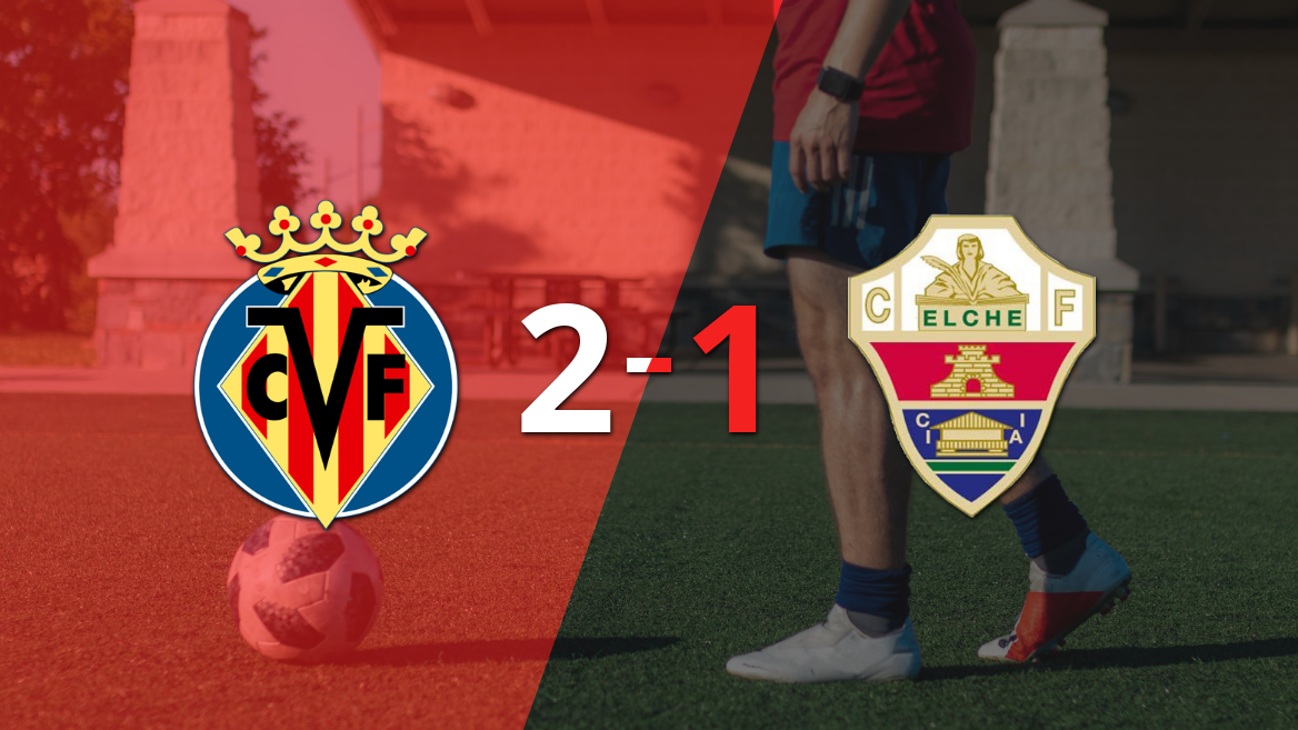 Villarreal asegura la victoria al vencer 2-1 a Elche
