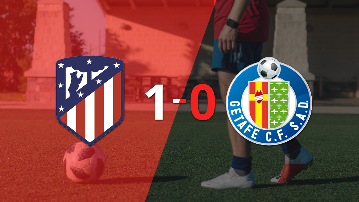 A Atlético de Madrid le alcanzó con un gol para derrotar a Getafe en el Metropolitano
