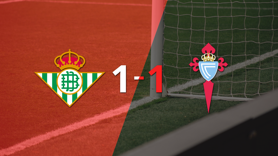 Betis y Celta se repartieron los puntos en un 1 a 1