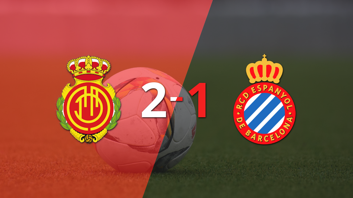 Mallorca se impone con remontada 2-1 sobre Espanyol, tras un gol agónico