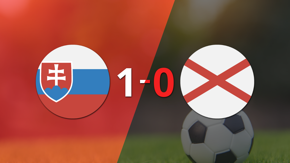 Eslovaquia derrotó 1-0 a Irlanda del Norte con un gol agónico de Tomas Bobcek Eslovaquia derrotó 1-0 a Irlanda del Norte con un gol agónico de Tomas Bobcek