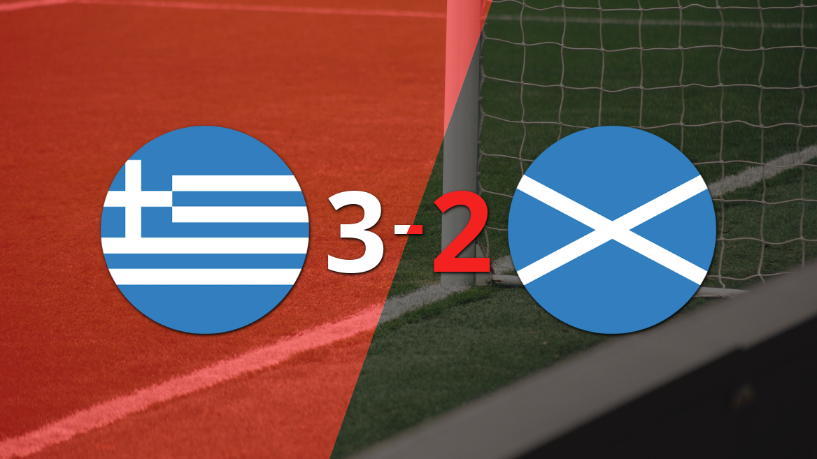 Escocia terminó cayendo derrotado con Grecia con un 3-2