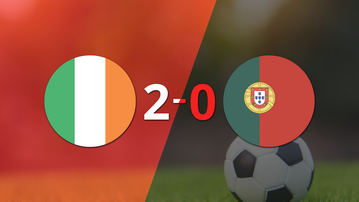 Troy Parrott impulsó la victoria 4-0 de Rep. de Irlanda frente a Portugal con dos goles