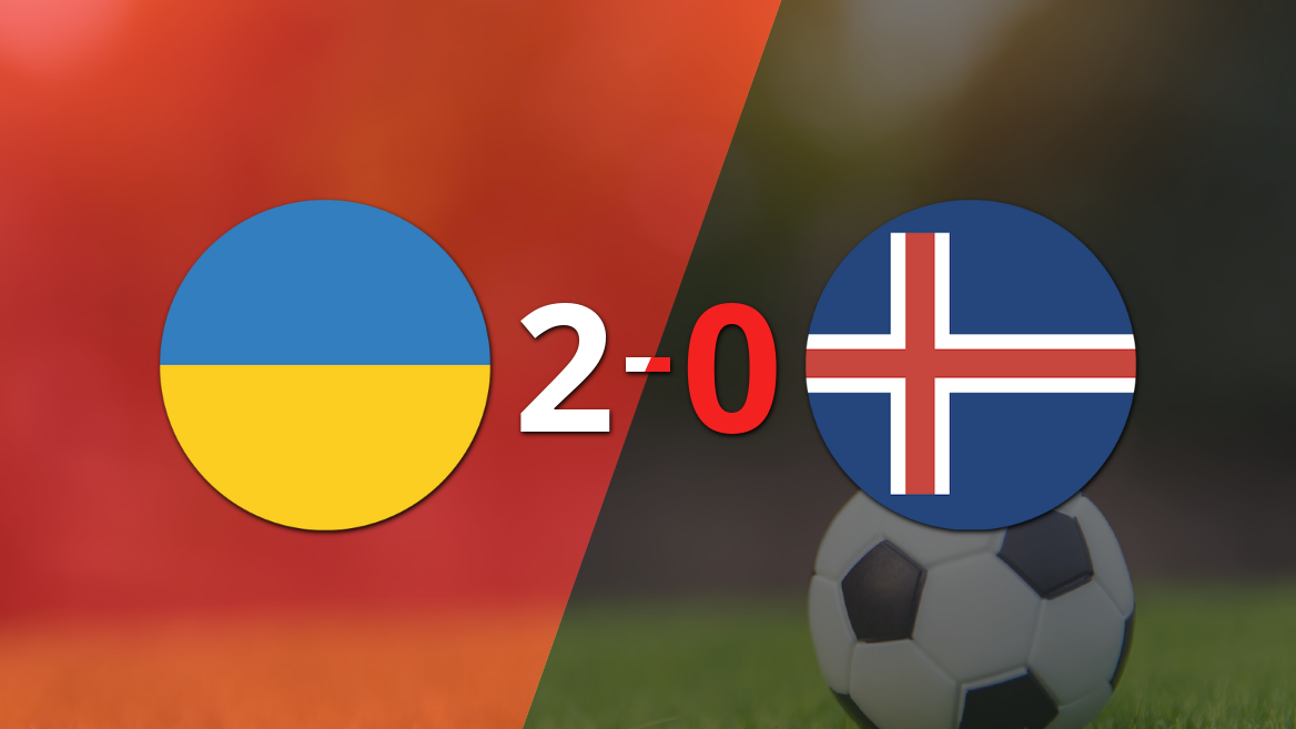 Ucrania dominó a Islandia con un 2-0 en un partido electrizante