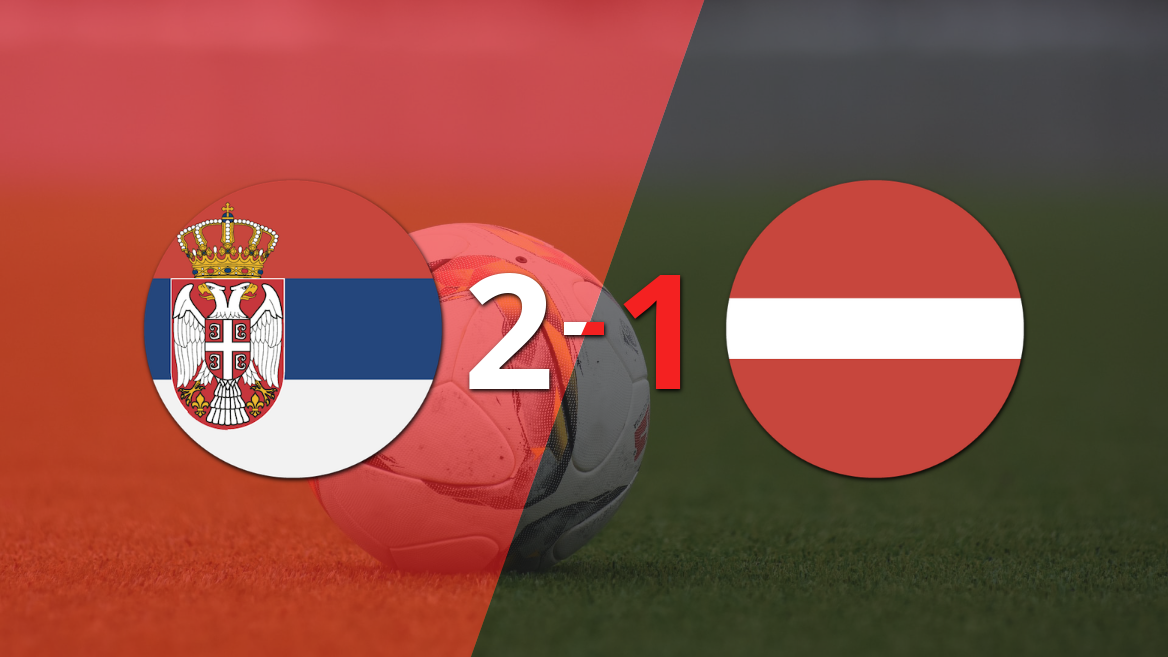 Serbia se impone con remontada 2-1 sobre Letonia