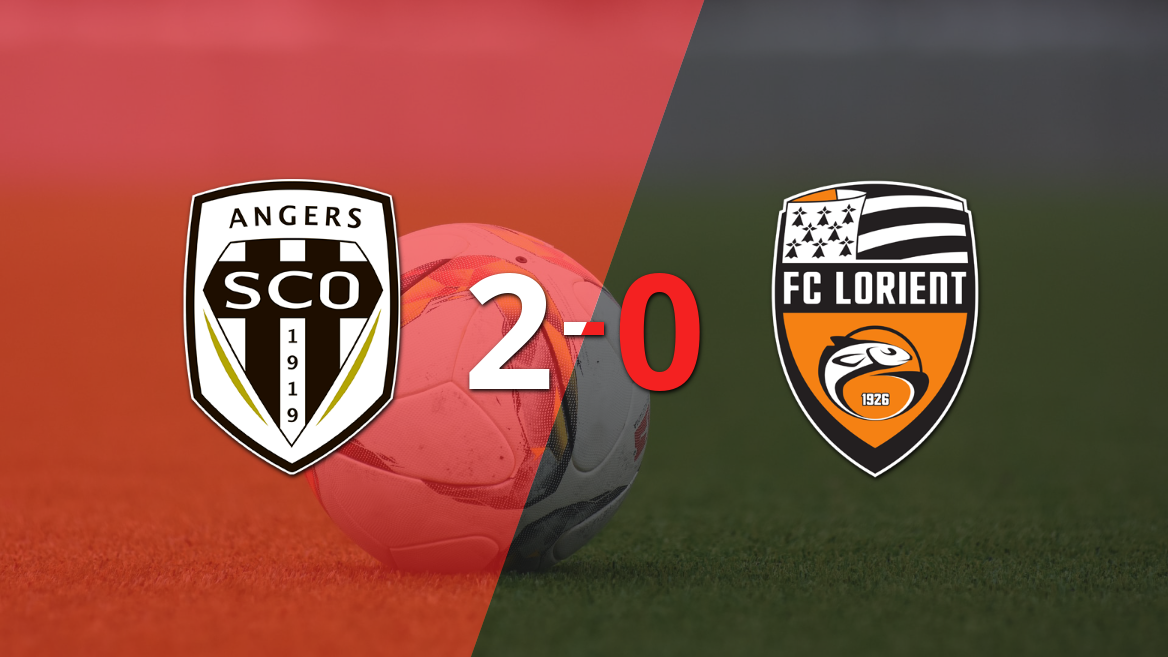 Angers le ganó con claridad a Lorient por 2 a 0