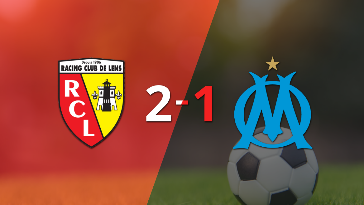 Olympique de Marsella fue relegado por Lens en una derrota por 2-1 