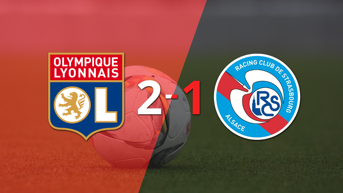 RC Strasbourg no pudo con Olympique Lyon y perdió 2 a 1 tras gol agónico