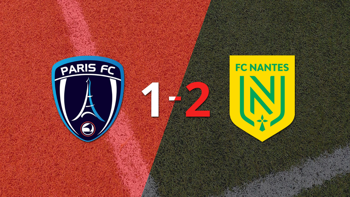 Paris FC sufrió una amarga derrota ante Nantes, cayendo por 2 a 1