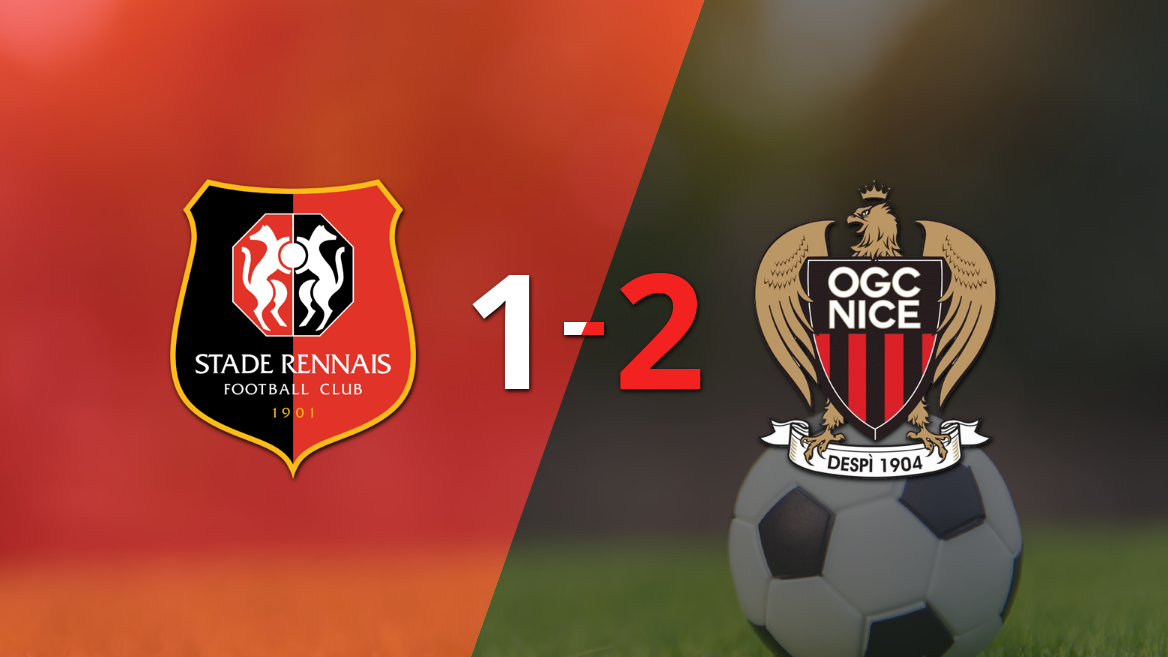 Ajustada victoria por 2 a 1 de Nice