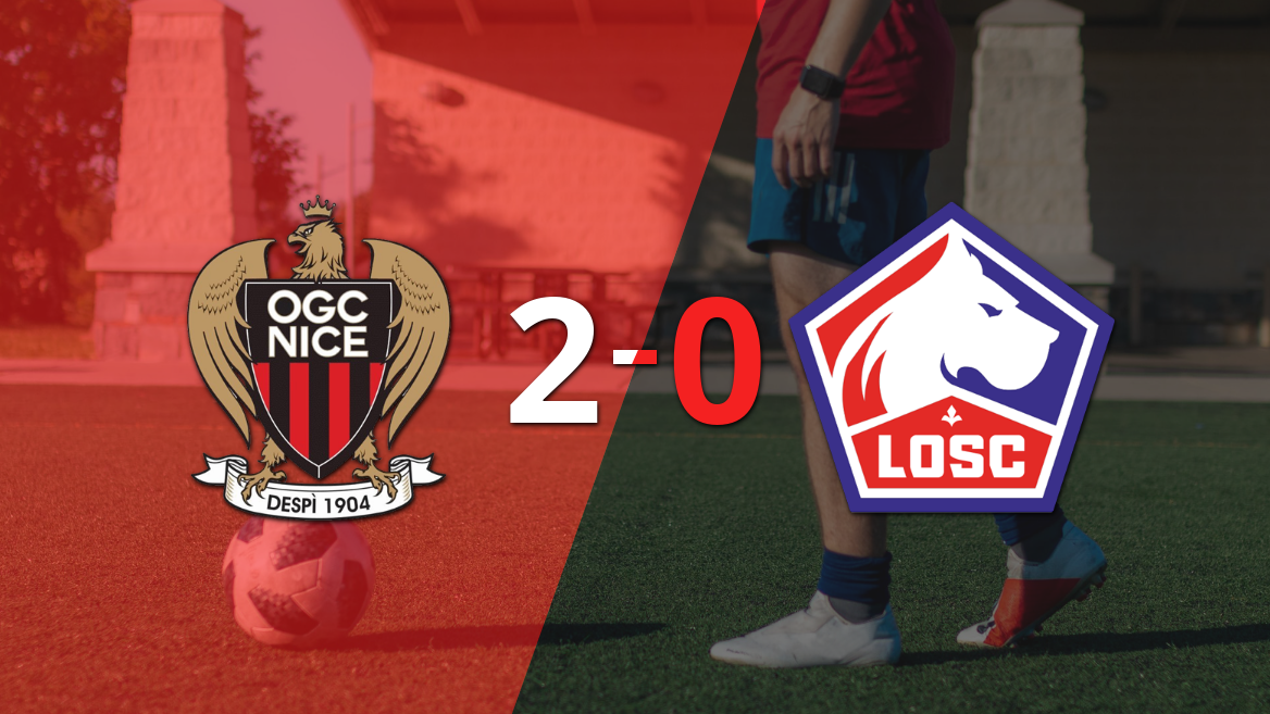 Sólido triunfo de Nice por 2-0 frente a Lille