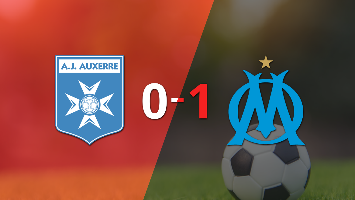 Olympique de Marsella logró la victoria por 1 a 0 ante Auxerre