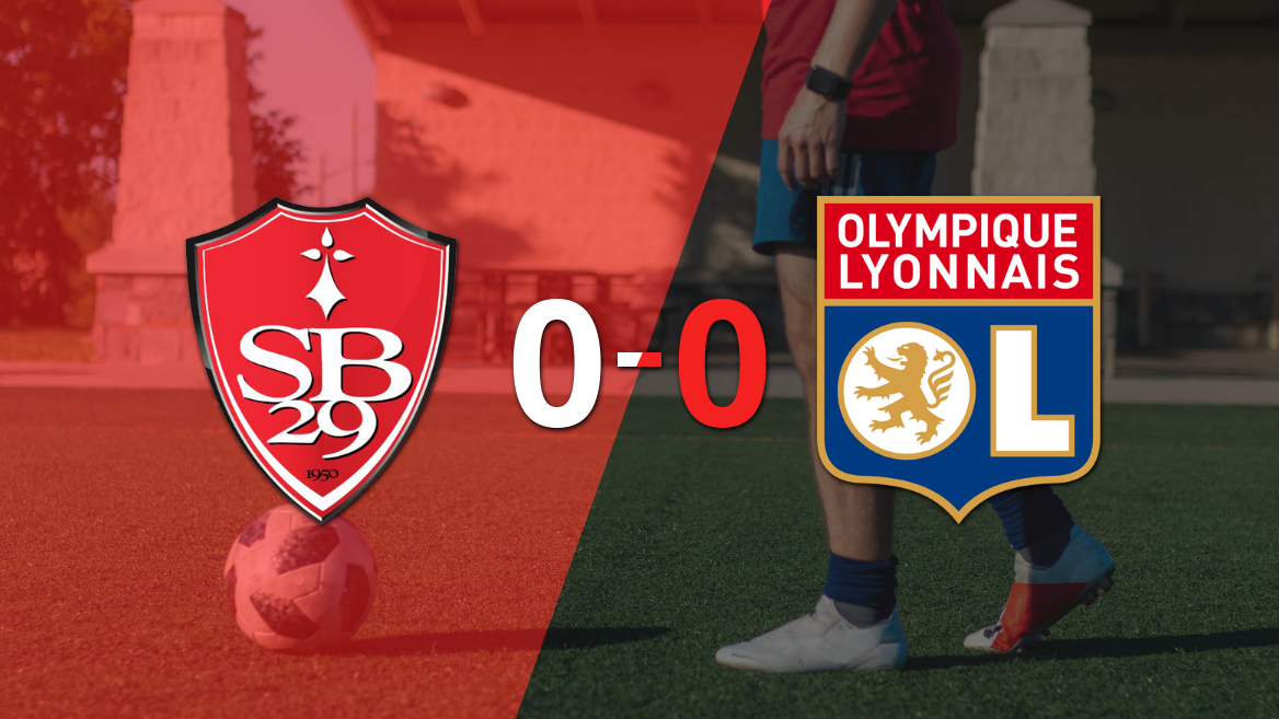 Stade Brestois y Olympique Lyon terminaron sin goles