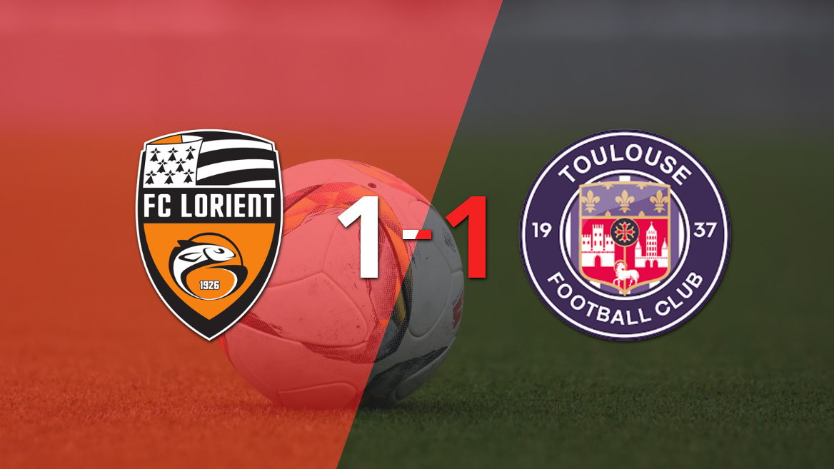 Reparto de puntos en el empate a uno entre Lorient y Toulouse