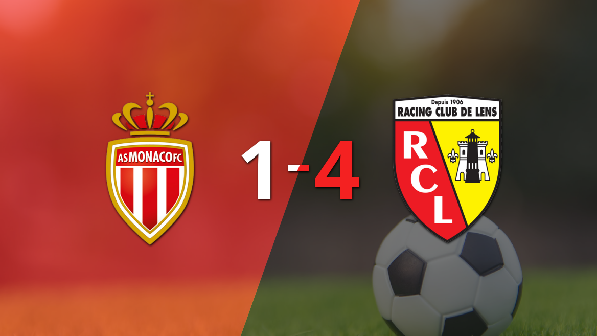 Wesley Said impulsó la victoria 4-1 de Lens frente a Mónaco con dos goles