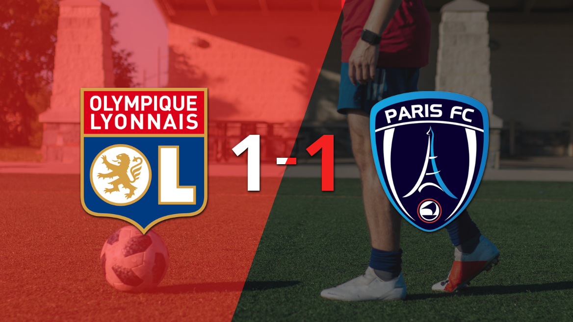 Olympique Lyon empata sobre el final con penal de Corentin Tolisso