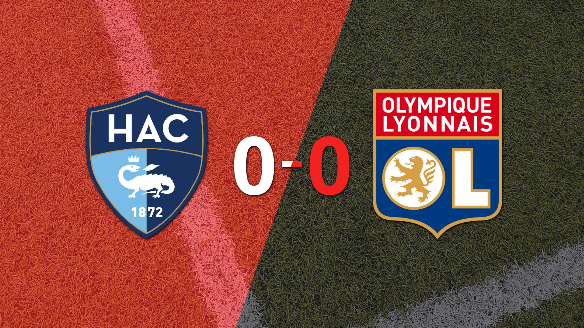 Le Havre AC y Olympique Lyon no se hicieron daño y empataron sin goles