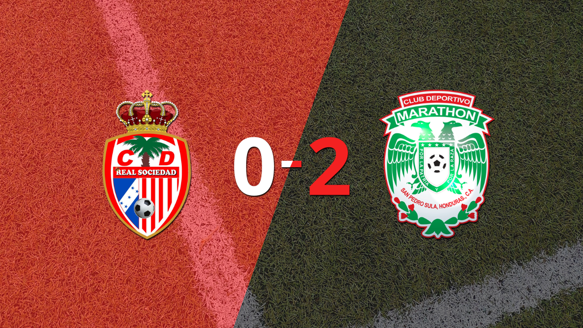 Marathón le ganó como visitante a CD Real Sociedad por 2 a 0