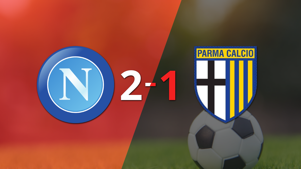 Napoli se lo dio vuelta a Parma y le ganó 2 a 1 con gol agónico