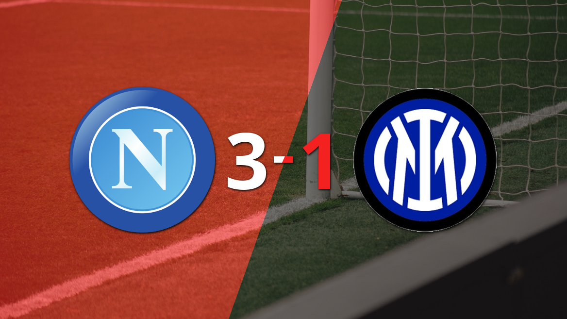 Con muchos goles, Napoli derrotó 3-1 a Inter