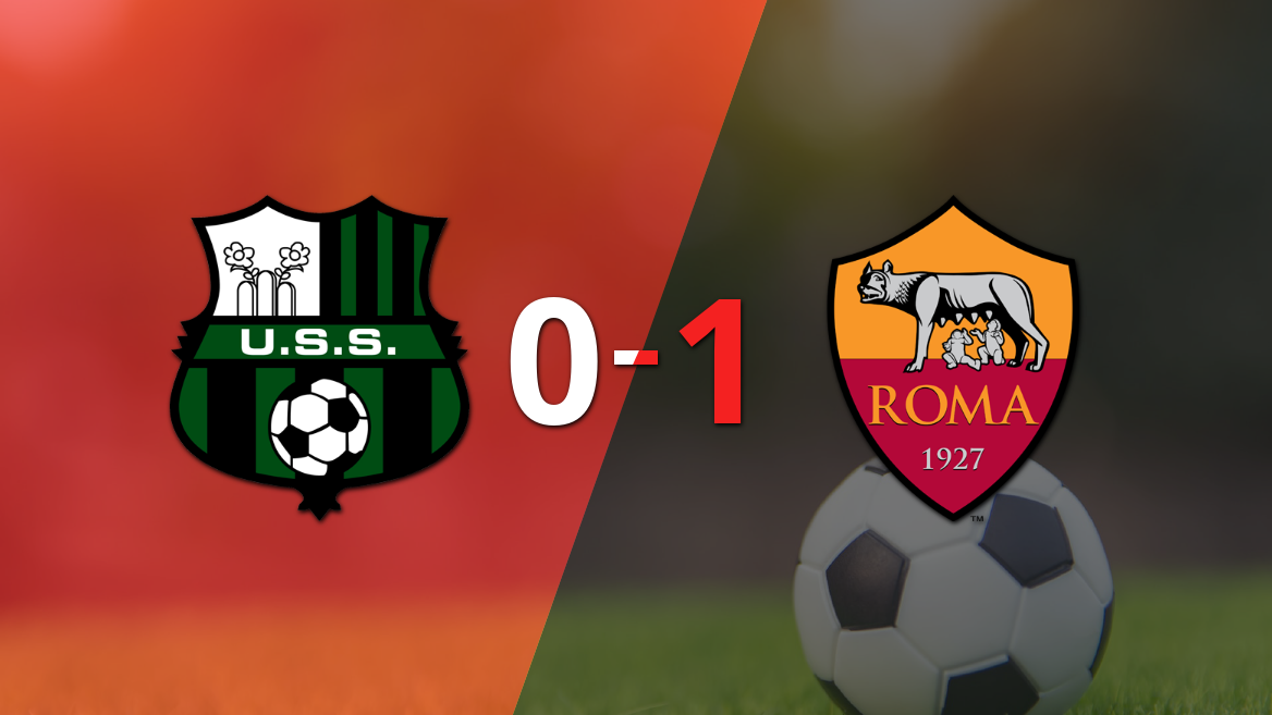 Roma logró la victoria por 1 a 0 ante Sassuolo