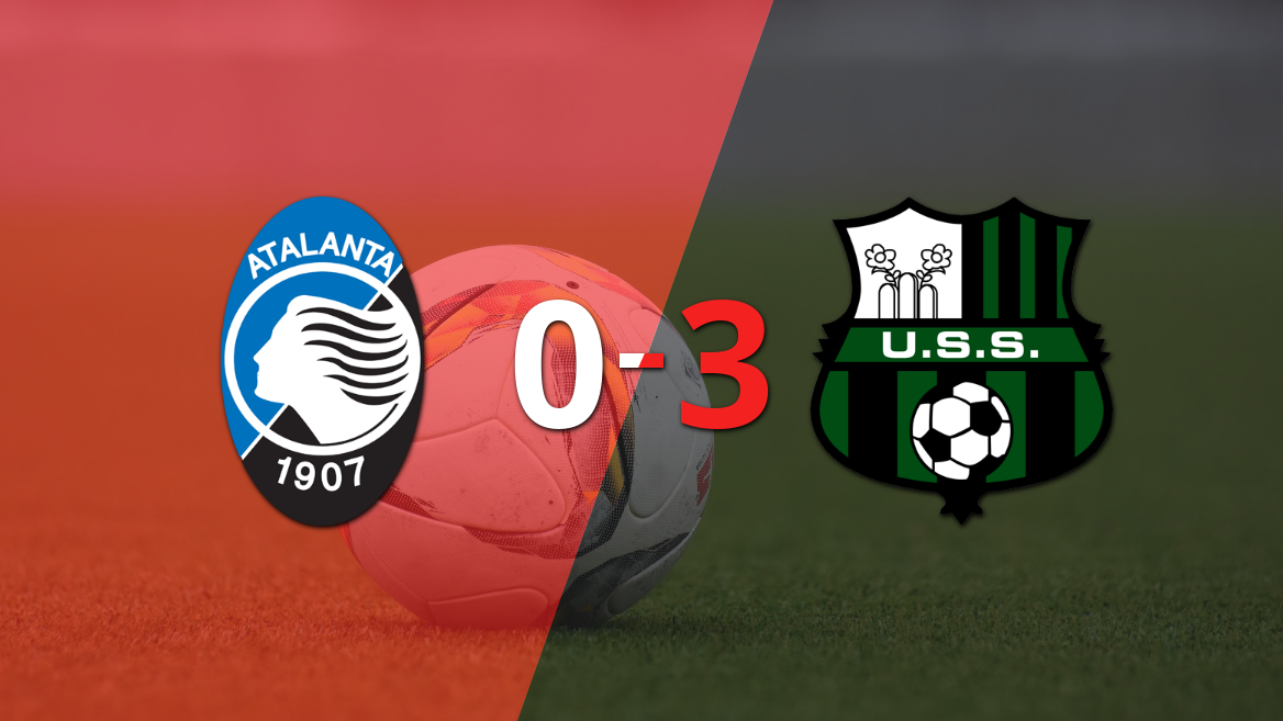 Domenico Berardi anotó un doblete en la goleada 3-0 de Sassuolo a Atalanta