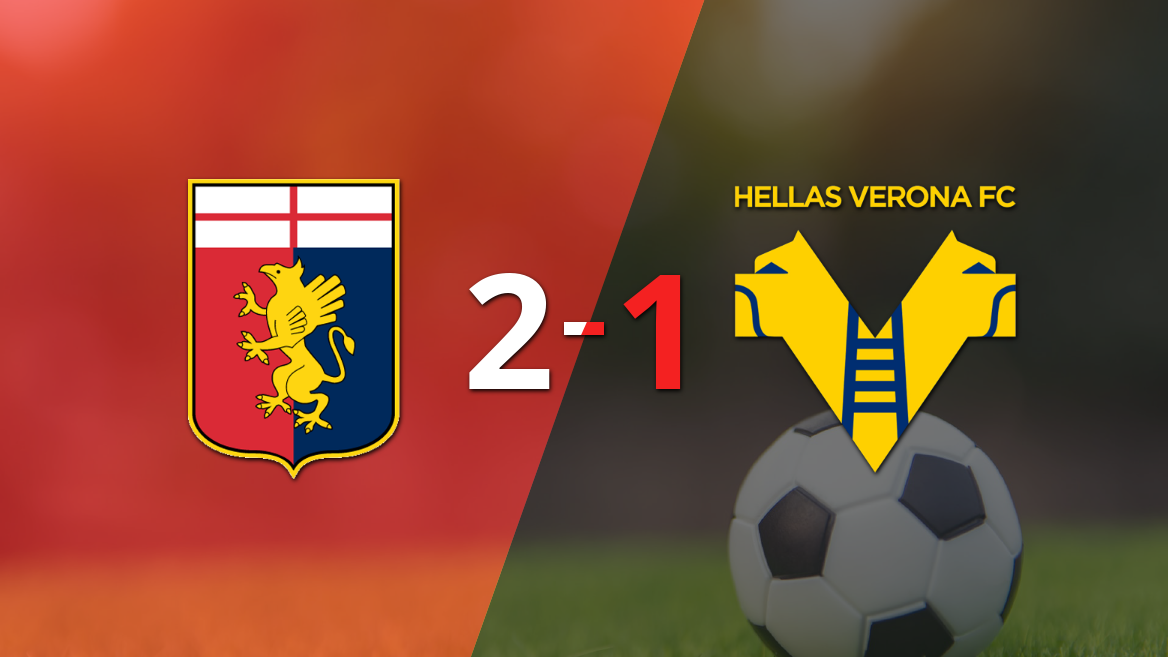 Genoa voltea el marcador y triunfa 2 a 1 ante Hellas Verona