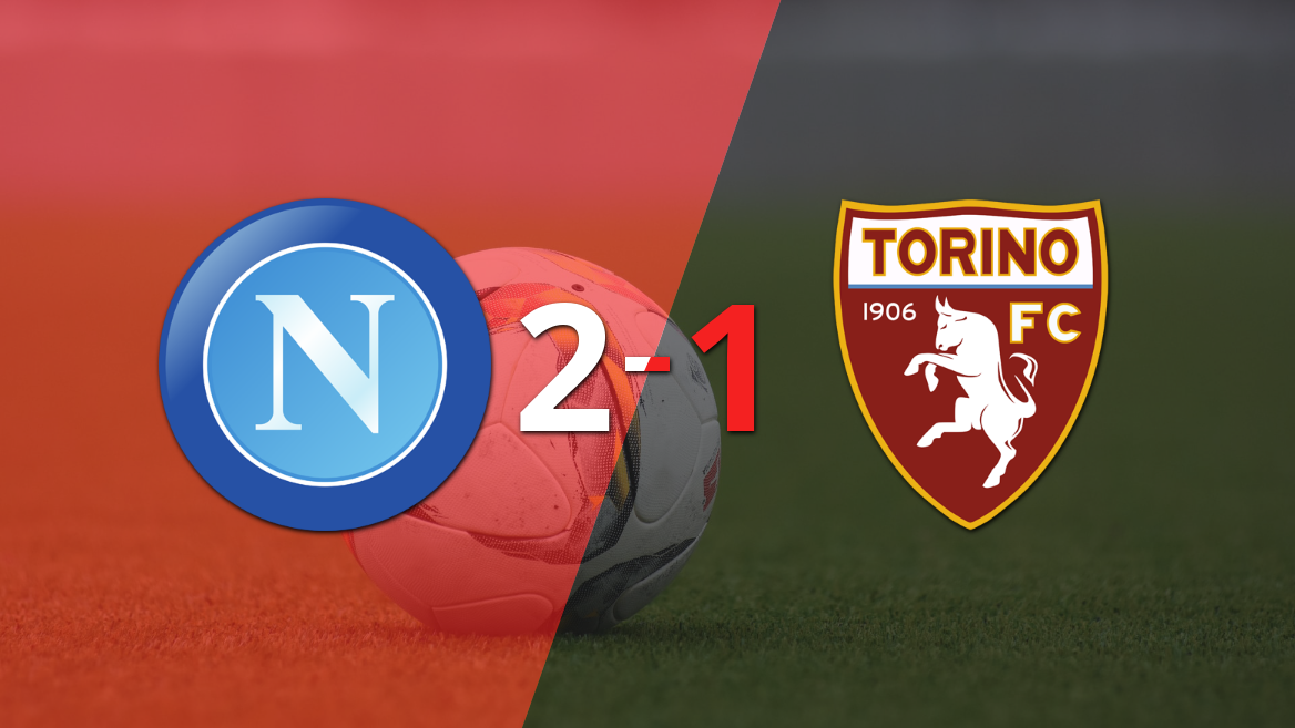 Con un gol agónico, Napoli consiguió una victoria por 2 a 1 ante Torino