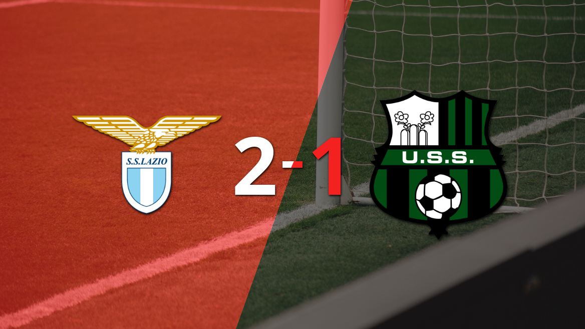 Victoria de Lazio sobre Sassuolo por 2-1 con un gol agónico