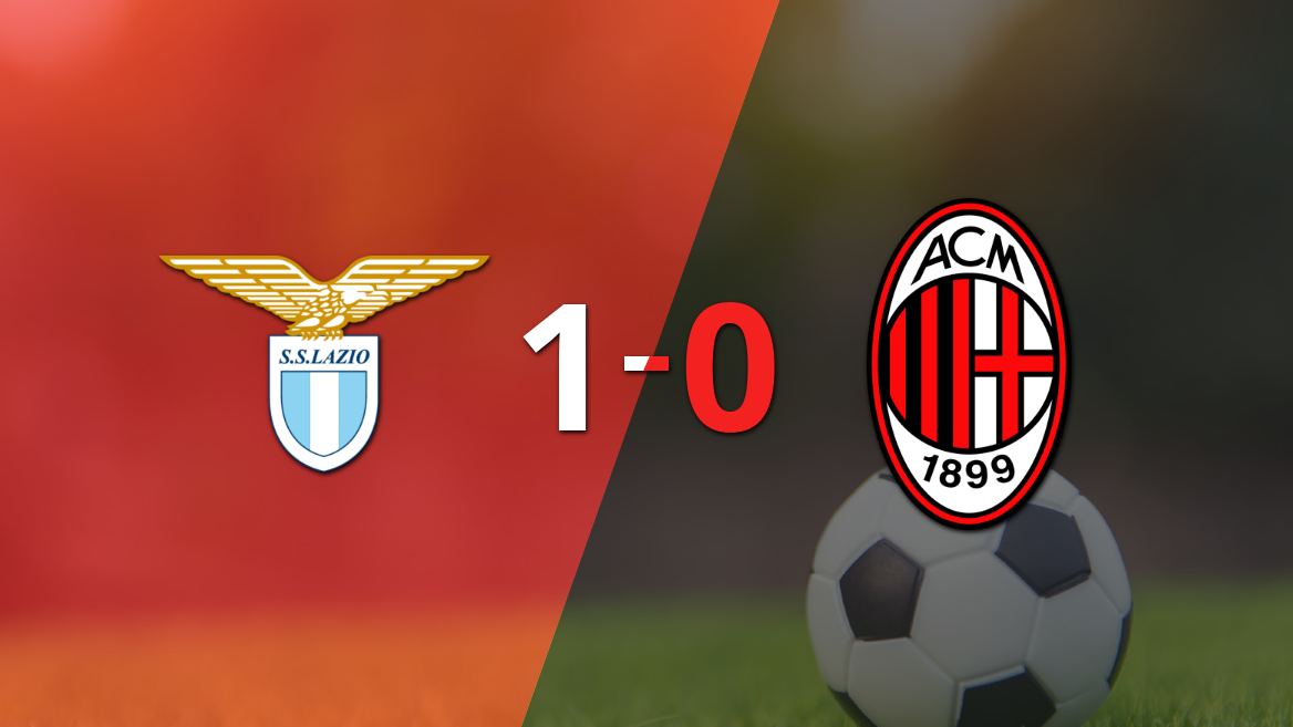 Lazio derrotó 1-0 a Milan con un gol de Gustav Isaksen