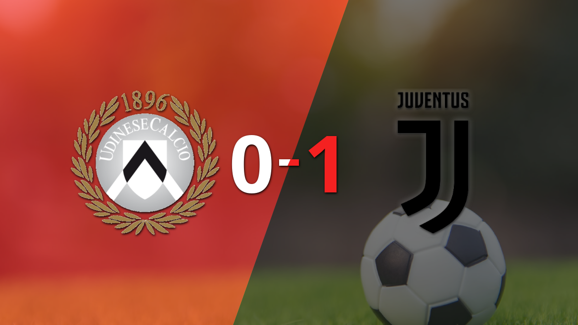 Juventus logró la victoria por 1 a 0 ante Udinese