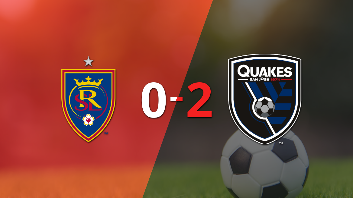 Con dos tantos, San José Earthquakes derrotó a Real Salt Lake en su casa