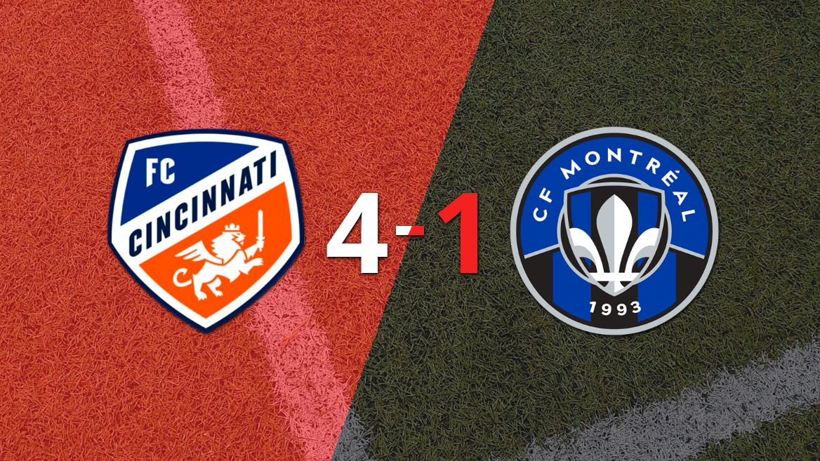 FC Cincinnati goleó 4-1 a CF Montréal con doblete de Luca Orellano