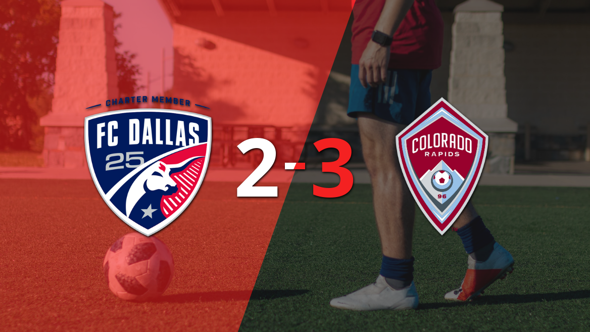 Rafael Navarro marca un doblete en la victoria 3-2 de Colorado Rapids ante FC Dallas