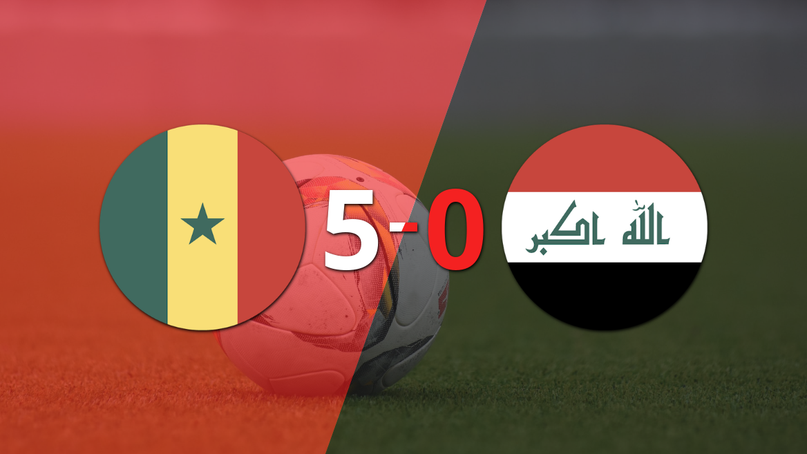 Mundial 2026: Contundente victoria por 5-0 de Senegal sobre Irak